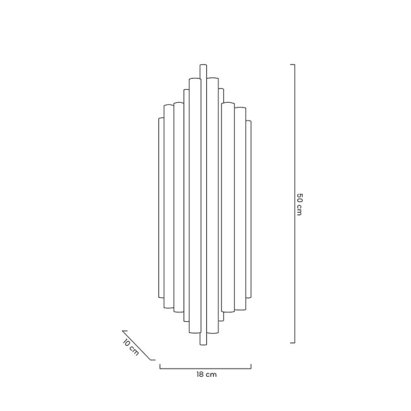 MOOSEE lampa ścienna HARMONIC BLACK czarna